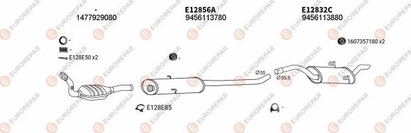 EUROREPAR EXH100757 - Система випуску ОГ autocars.com.ua