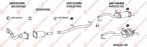 EUROREPAR EXH100817 - Система випуску ОГ autocars.com.ua