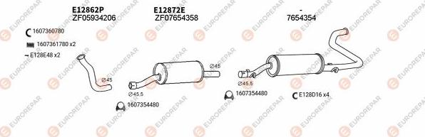 EUROREPAR EXH100822 - Система випуску ОГ autocars.com.ua