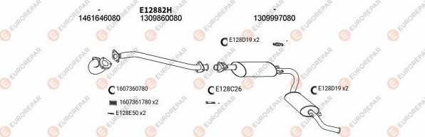 EUROREPAR EXH100827 - Система випуску ОГ autocars.com.ua