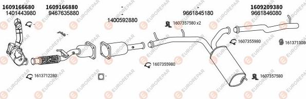EUROREPAR EXH100878 - Система випуску ОГ autocars.com.ua