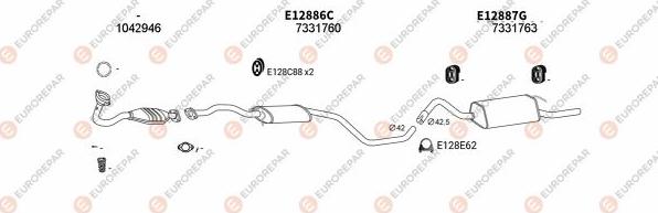 EUROREPAR EXH100919 - Система випуску ОГ autocars.com.ua