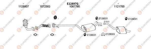 EUROREPAR EXH101012 - Система випуску ОГ autocars.com.ua