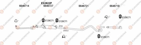 EUROREPAR EXH101024 - Система випуску ОГ autocars.com.ua