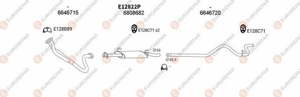 EUROREPAR EXH101048 - Система випуску ОГ autocars.com.ua