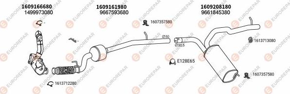 EUROREPAR EXH101495 - Система випуску ОГ autocars.com.ua