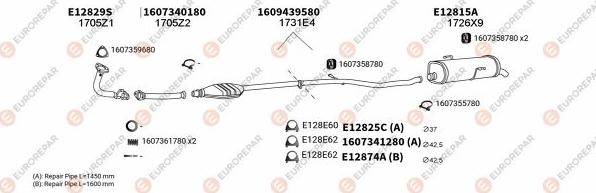 EUROREPAR EXH101532 - Система выпуска ОГ avtokuzovplus.com.ua