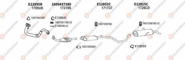 EUROREPAR EXH101553 - Система випуску ОГ autocars.com.ua