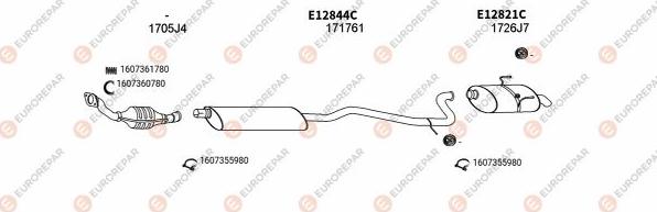 EUROREPAR EXH101606 - Система випуску ОГ autocars.com.ua