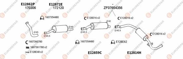 EUROREPAR EXH101634 - Система випуску ОГ autocars.com.ua