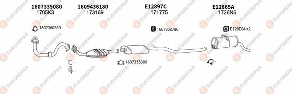 EUROREPAR EXH101639 - Система випуску ОГ autocars.com.ua