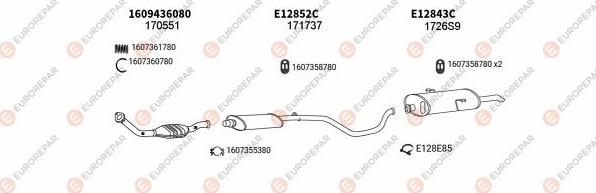 EUROREPAR EXH101663 - Система випуску ОГ autocars.com.ua