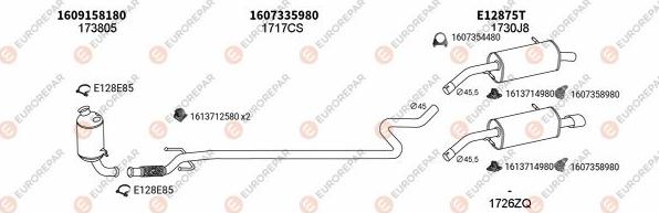 EUROREPAR EXH101695 - Система випуску ОГ autocars.com.ua