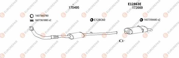 EUROREPAR EXH101733 - Система випуску ОГ autocars.com.ua