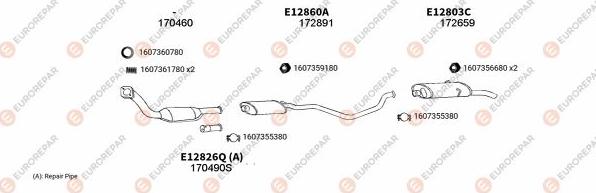 EUROREPAR EXH101738 - Система випуску ОГ autocars.com.ua