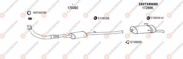 EUROREPAR EXH101743 - Система випуску ОГ autocars.com.ua