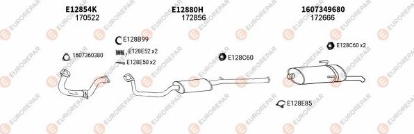 EUROREPAR EXH101753 - Система випуску ОГ autocars.com.ua