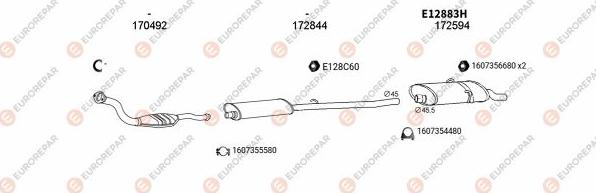 EUROREPAR EXH101769 - Система випуску ОГ autocars.com.ua