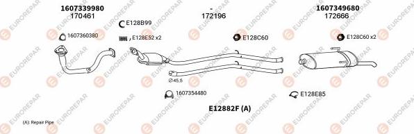 EUROREPAR EXH101774 - Система випуску ОГ autocars.com.ua