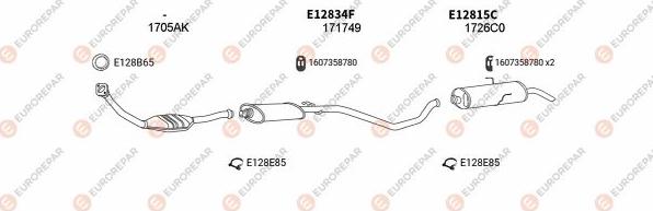 EUROREPAR EXH101798 - Система випуску ОГ autocars.com.ua