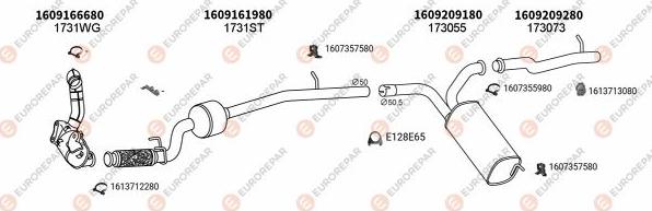 EUROREPAR EXH101897 - Система выпуска ОГ avtokuzovplus.com.ua
