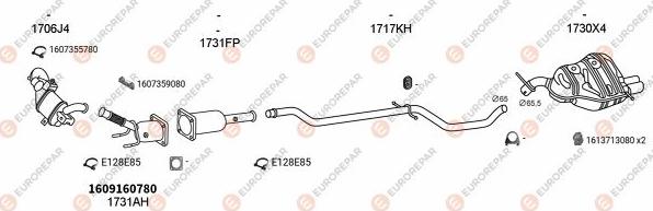EUROREPAR EXH102004 - Система випуску ОГ autocars.com.ua