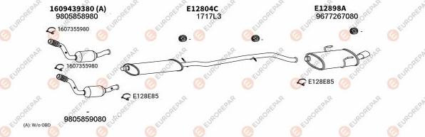 EUROREPAR EXH102059 - Система випуску ОГ autocars.com.ua