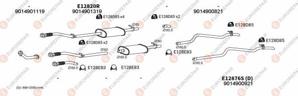 EUROREPAR EXH102154 - Система выпуска ОГ autodnr.net