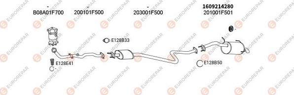EUROREPAR EXH102189 - Система випуску ОГ autocars.com.ua