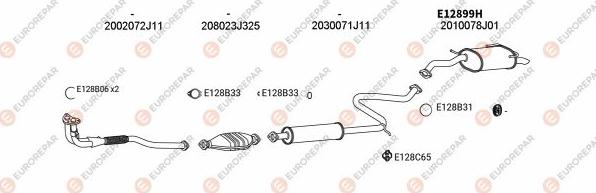 EUROREPAR EXH102197 - Система випуску ОГ autocars.com.ua