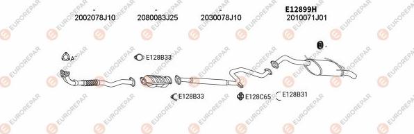 EUROREPAR EXH102199 - Система випуску ОГ autocars.com.ua
