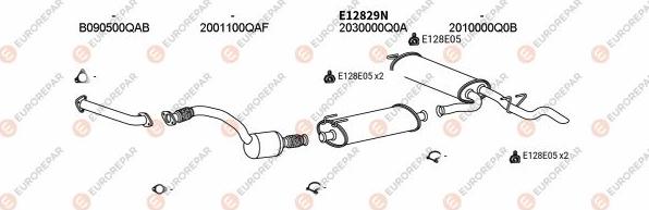 EUROREPAR EXH102291 - Система випуску ОГ autocars.com.ua