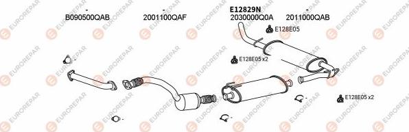 EUROREPAR EXH102292 - Система випуску ОГ autocars.com.ua