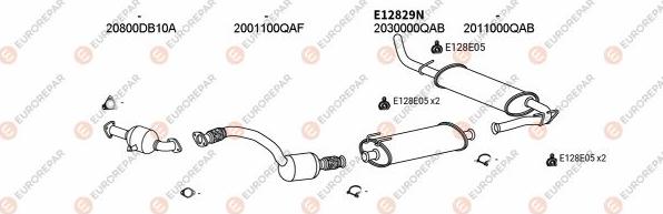 EUROREPAR EXH102293 - Система випуску ОГ autocars.com.ua