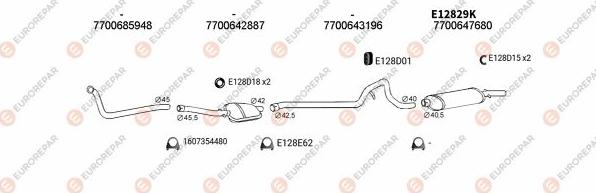 EUROREPAR EXH102314 - Система випуску ОГ autocars.com.ua