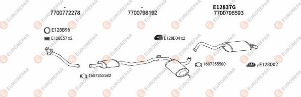 EUROREPAR EXH102328 - Система випуску ОГ autocars.com.ua