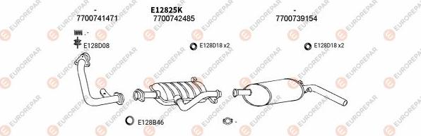 EUROREPAR EXH102414 - Система випуску ОГ autocars.com.ua