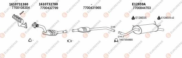 EUROREPAR EXH102419 - Система випуску ОГ autocars.com.ua