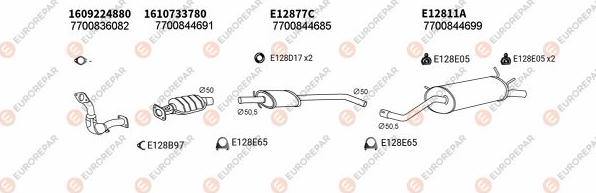 EUROREPAR EXH102432 - Система випуску ОГ autocars.com.ua