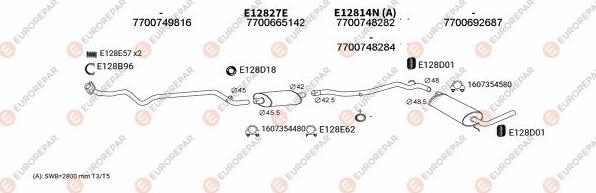 EUROREPAR EXH102455 - Система випуску ОГ autocars.com.ua