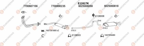 EUROREPAR EXH102522 - Система випуску ОГ autocars.com.ua