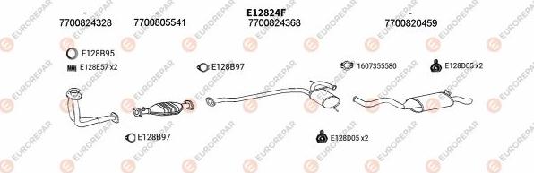 EUROREPAR EXH102577 - Система випуску ОГ autocars.com.ua