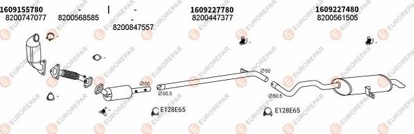 EUROREPAR EXH102684 - Система випуску ОГ autocars.com.ua