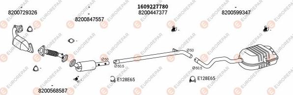 EUROREPAR EXH102709 - Система випуску ОГ autocars.com.ua