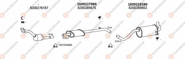 EUROREPAR EXH102717 - Система випуску ОГ autocars.com.ua