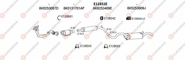 EUROREPAR EXH102868 - Система выпуска ОГ avtokuzovplus.com.ua