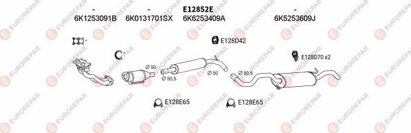 EUROREPAR EXH102872 - Система випуску ОГ autocars.com.ua