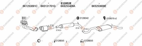 EUROREPAR EXH102874 - Система випуску ОГ autocars.com.ua