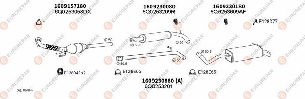 EUROREPAR EXH102924 - Система випуску ОГ autocars.com.ua