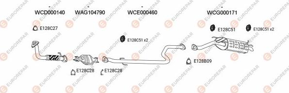 EUROREPAR EXH103087 - Система випуску ОГ autocars.com.ua